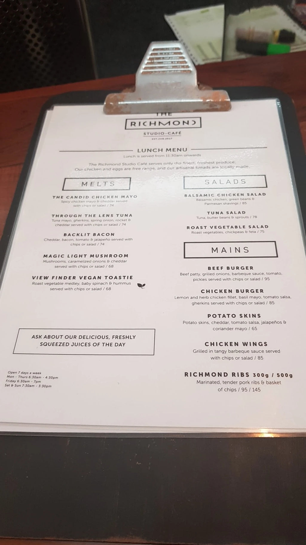 The Richmond Studio Cafe, Johannesburg South Africa