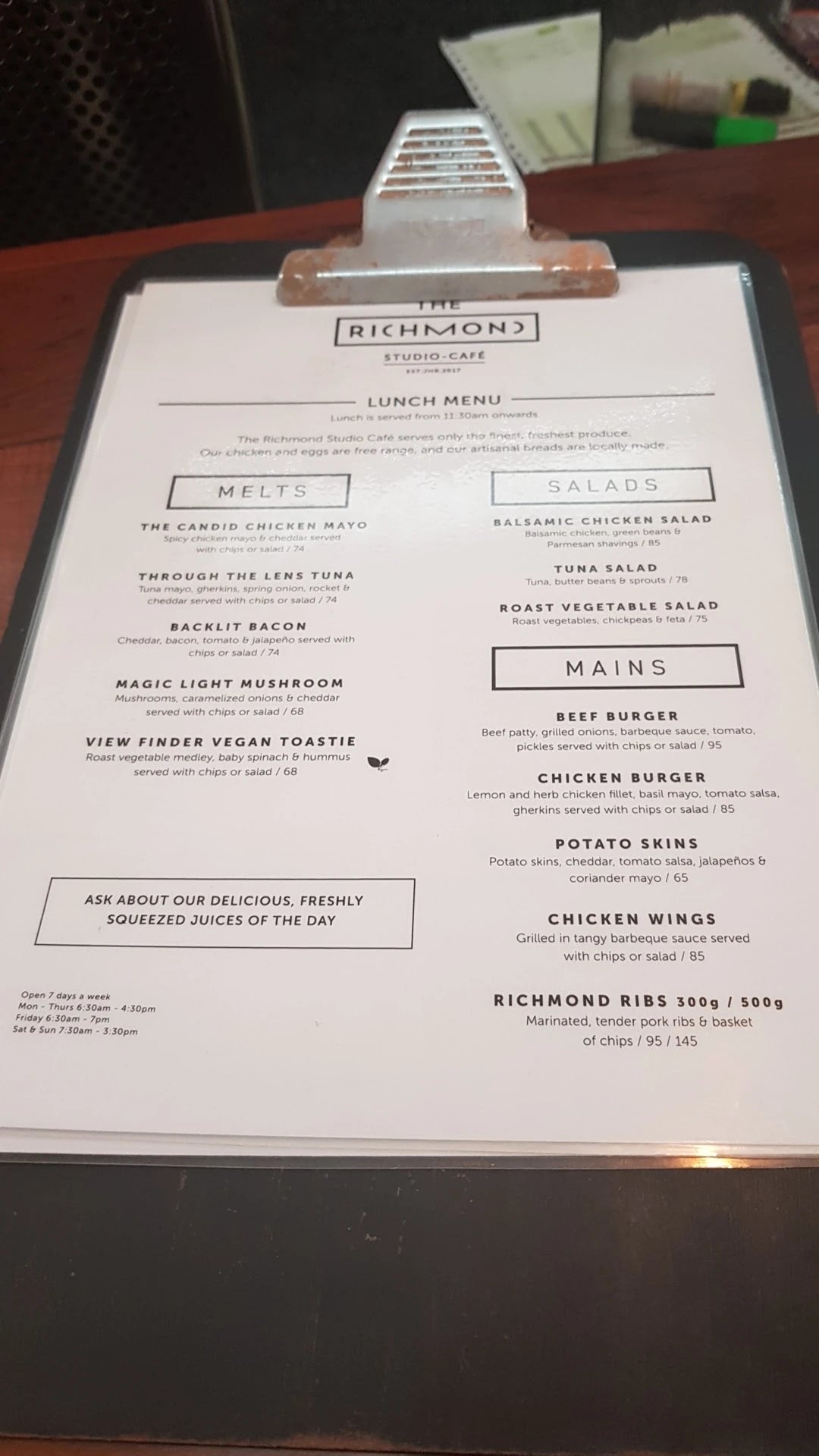 The Richmond Studio Cafe, Johannesburg South Africa
