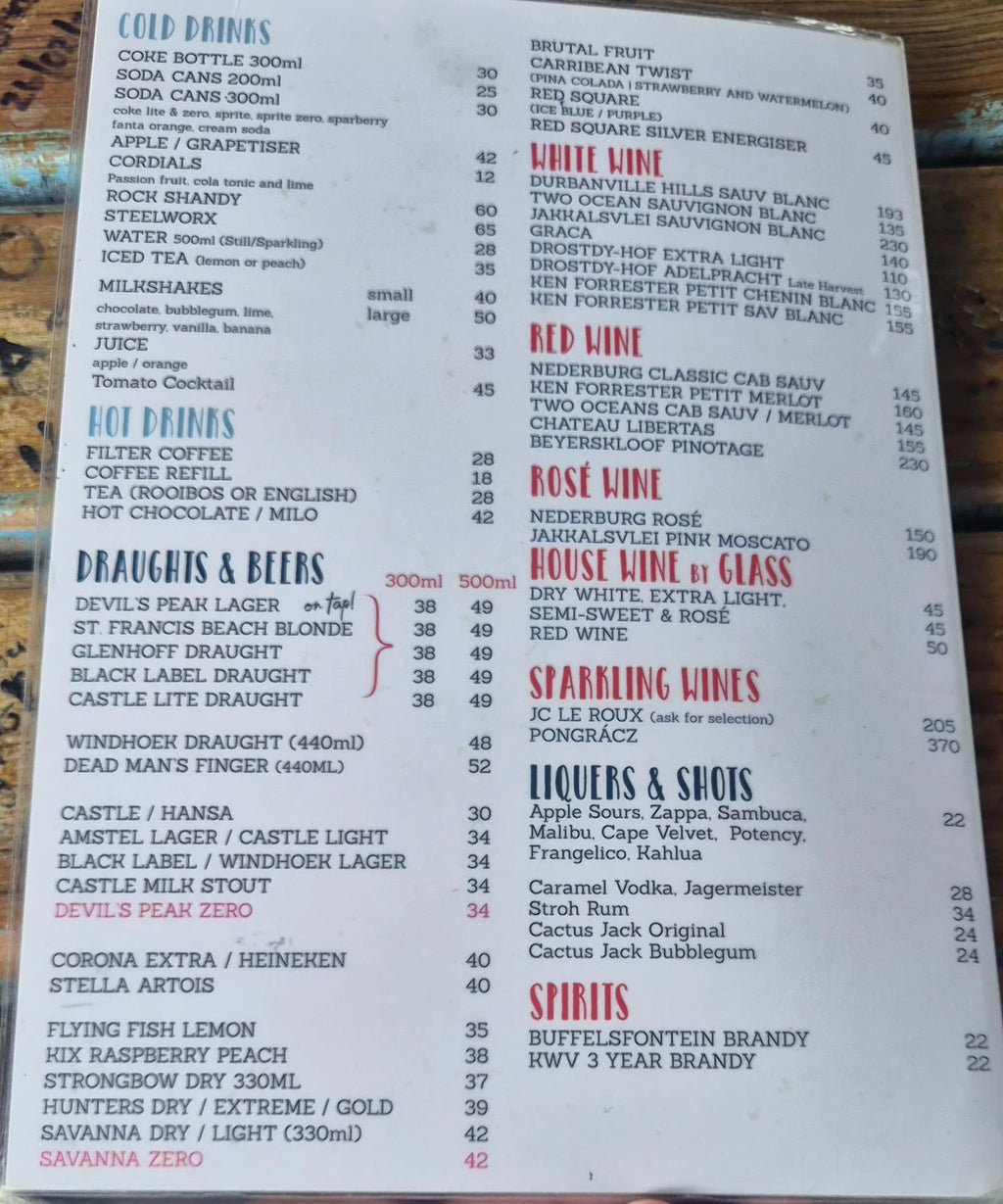 The Sea Gypsy Cafe, Mossel Bay South Africa