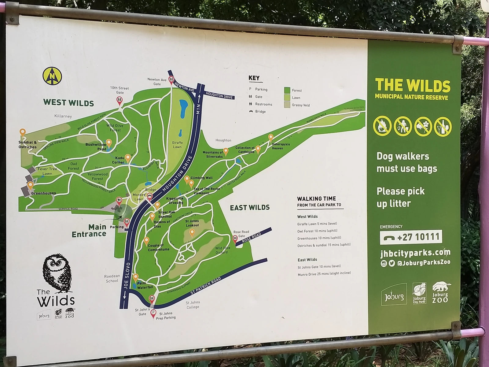 The Wilds Nature Reserve, Johannesburg South Africa