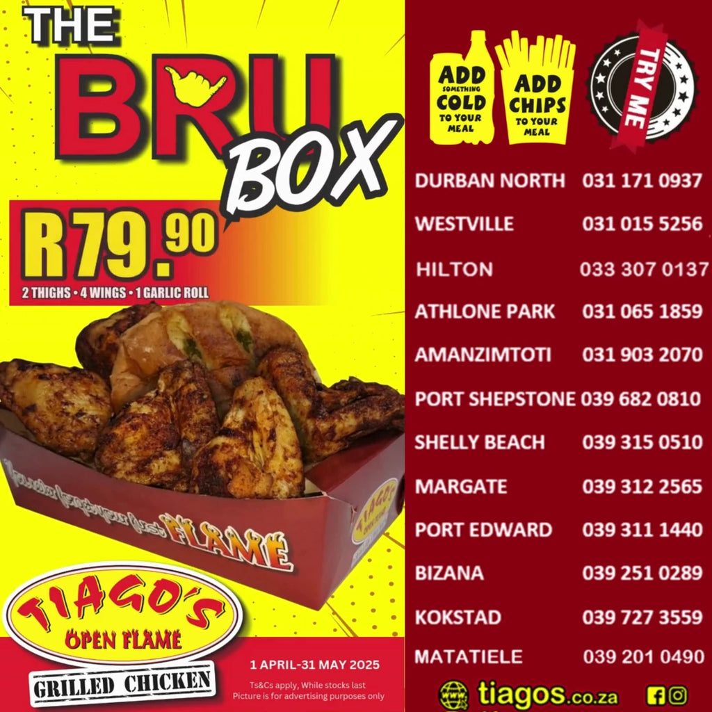 Tiago's Shelly Beach, Margate South Africa