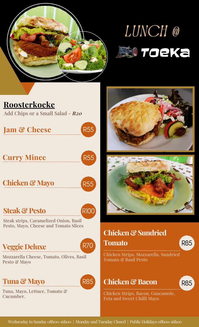 Toeka Restaurant at Domaine Brahms, Paarl South Africa