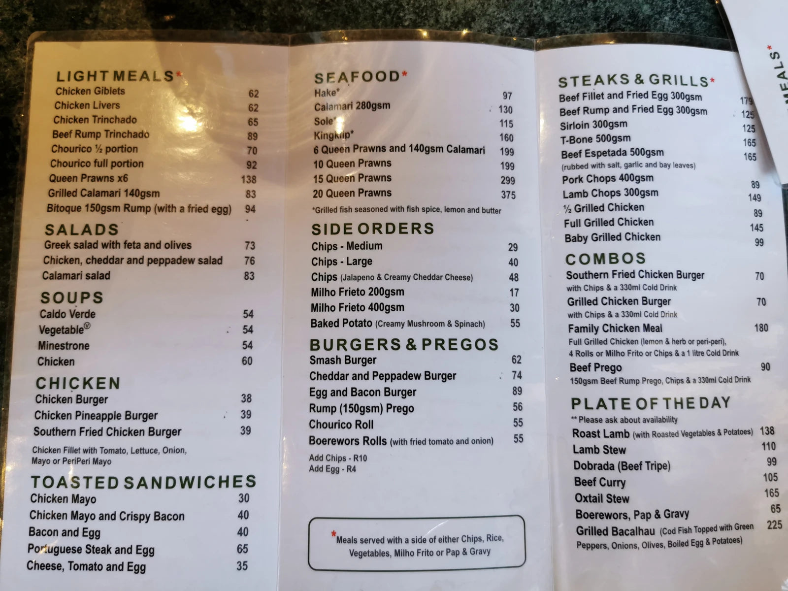 Tonino's Portuguese Restaurant, Johannesburg South Africa
