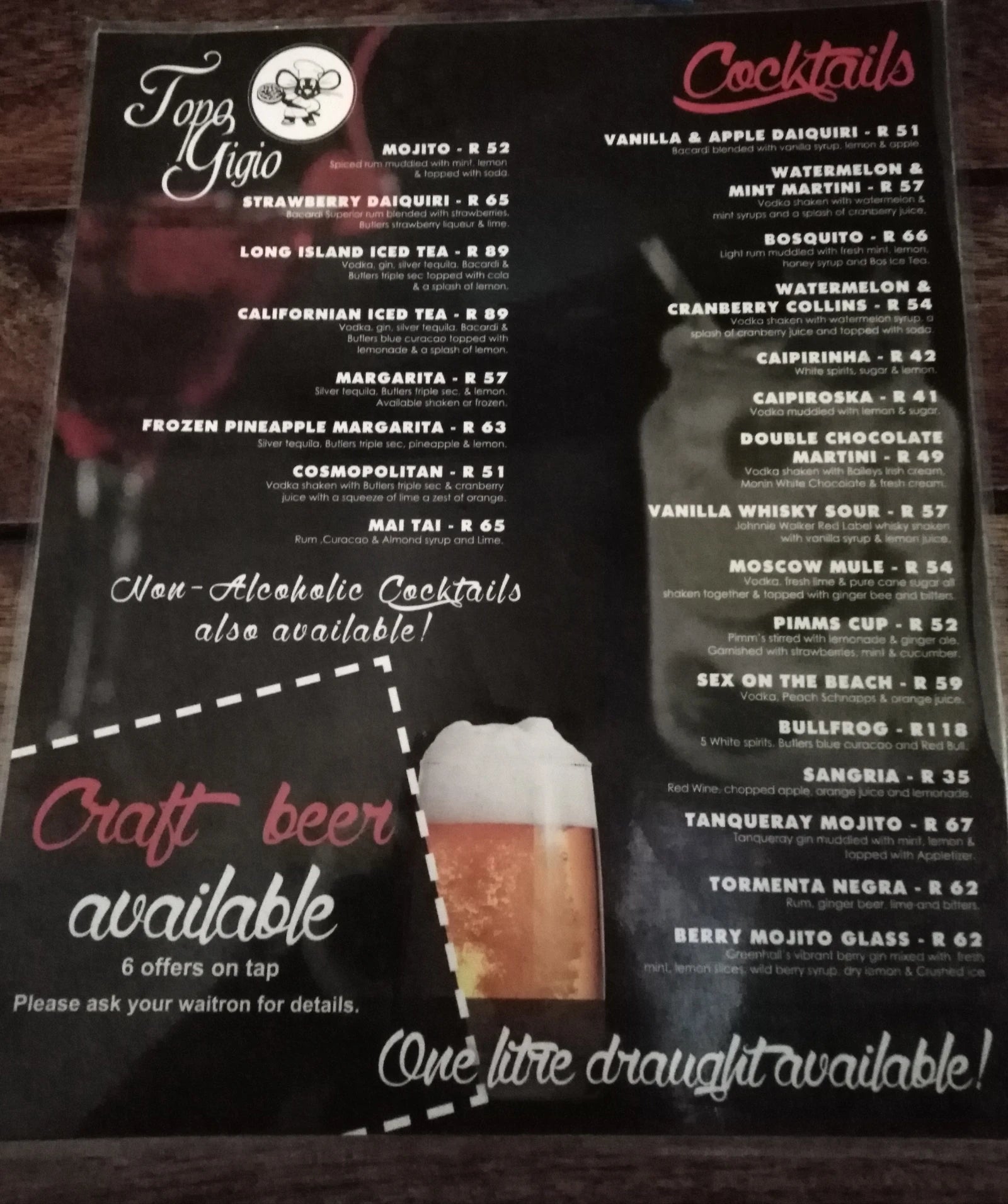 Topo Gigio, Randburg South Africa