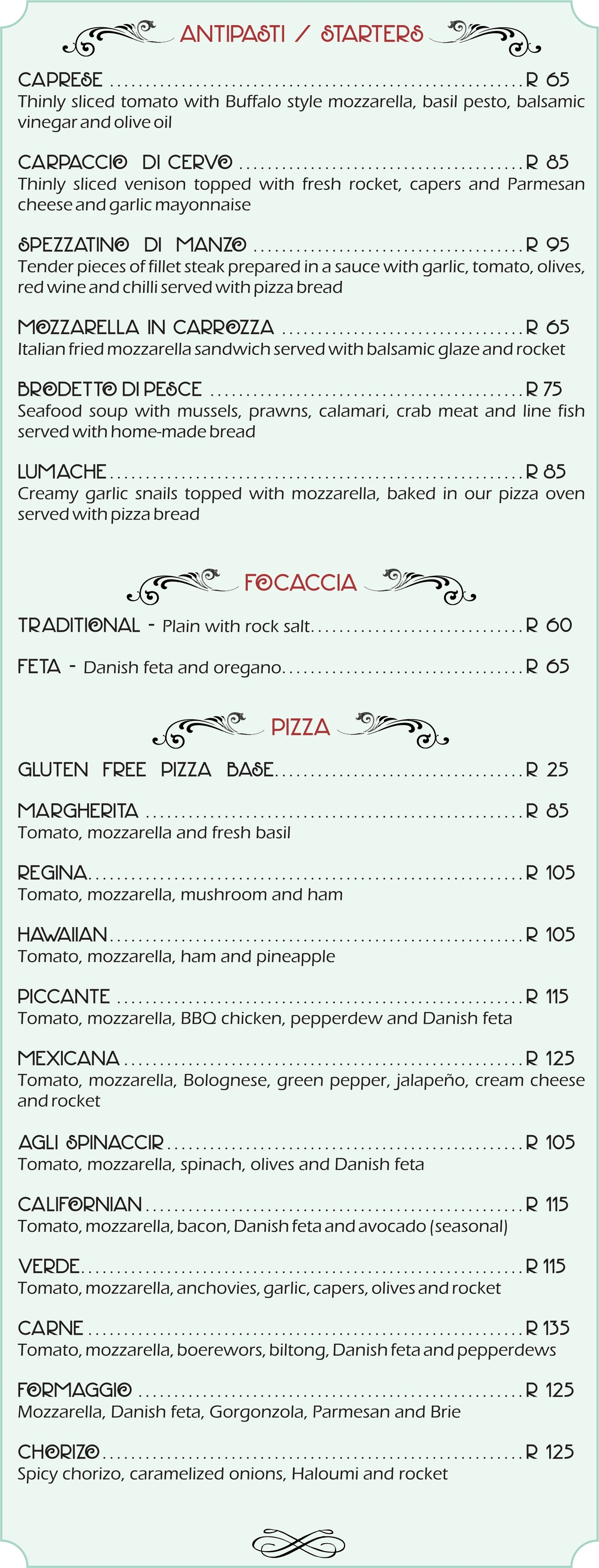 Topolino's Italian Restaurant, Hazyview South Africa