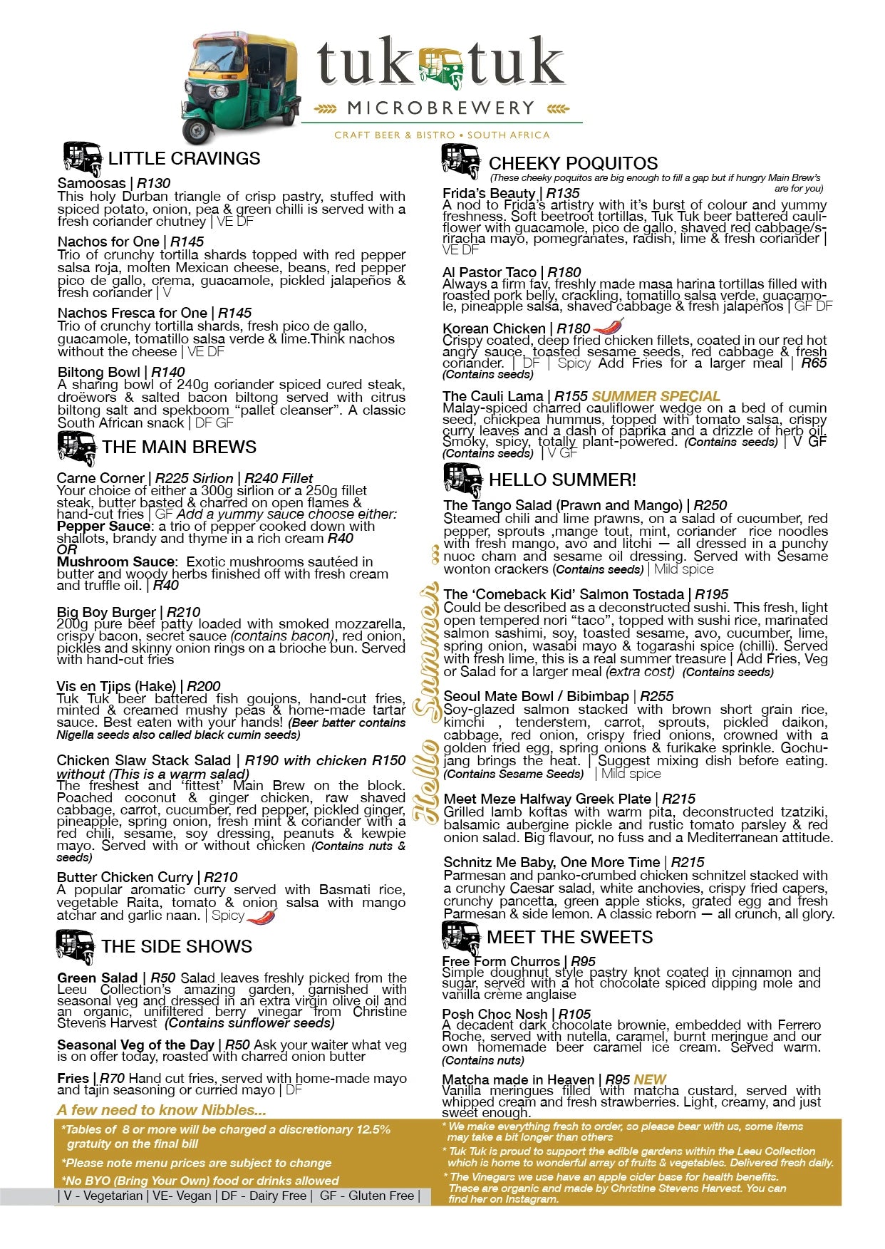 Tuk Tuk Microbrewery & Bistro, Franschhoek South Africa