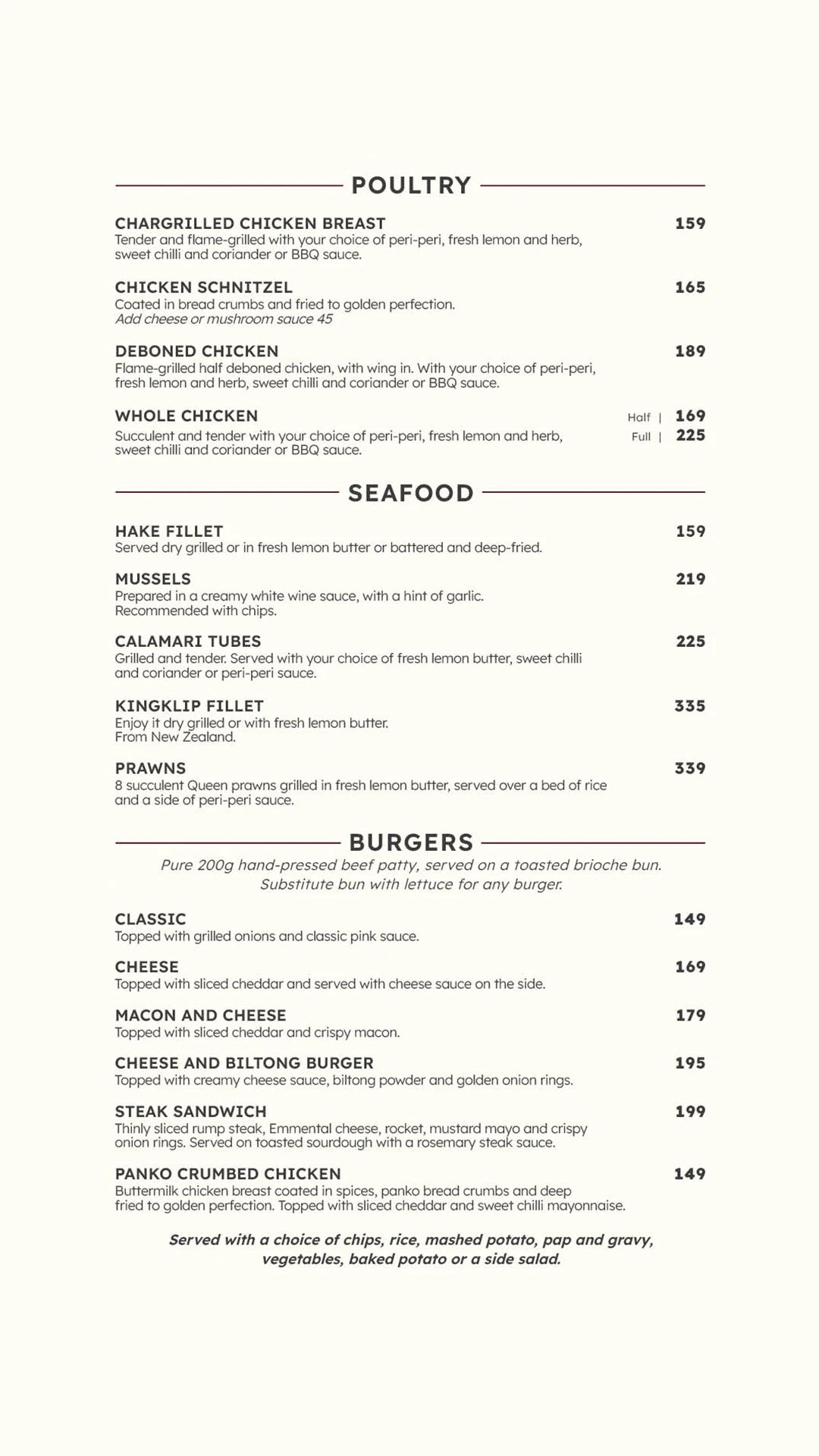 Turn ŉ Tender Steakhouse Illovo, Johannesburg South Africa