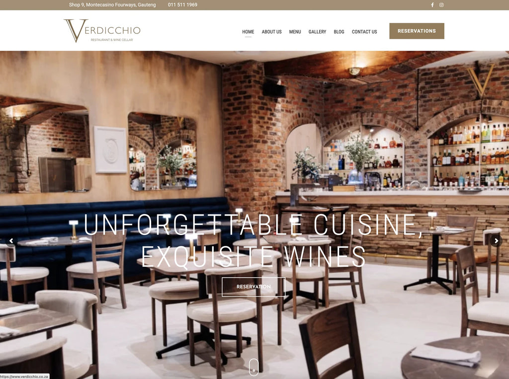 Verdicchio Restaurant and Wine Cellar, Sandton South Africa