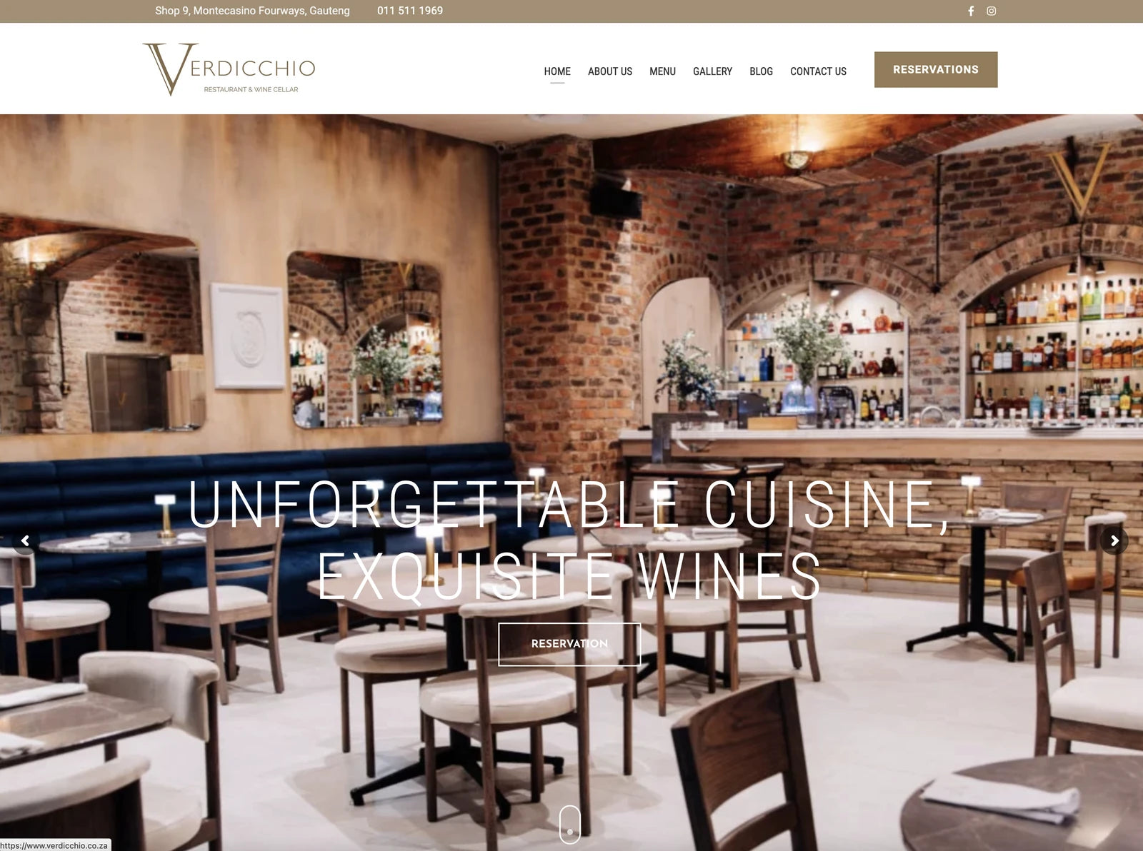 Verdicchio Restaurant and Wine Cellar, Sandton South Africa