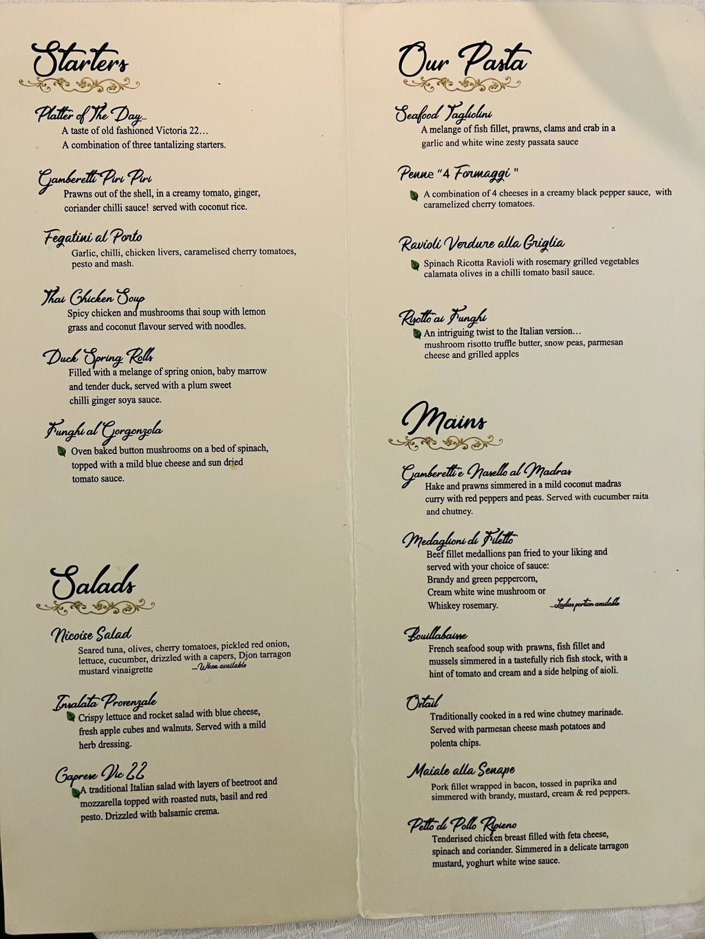 Victoria 22 Restaurant, Harare Zimbabwe