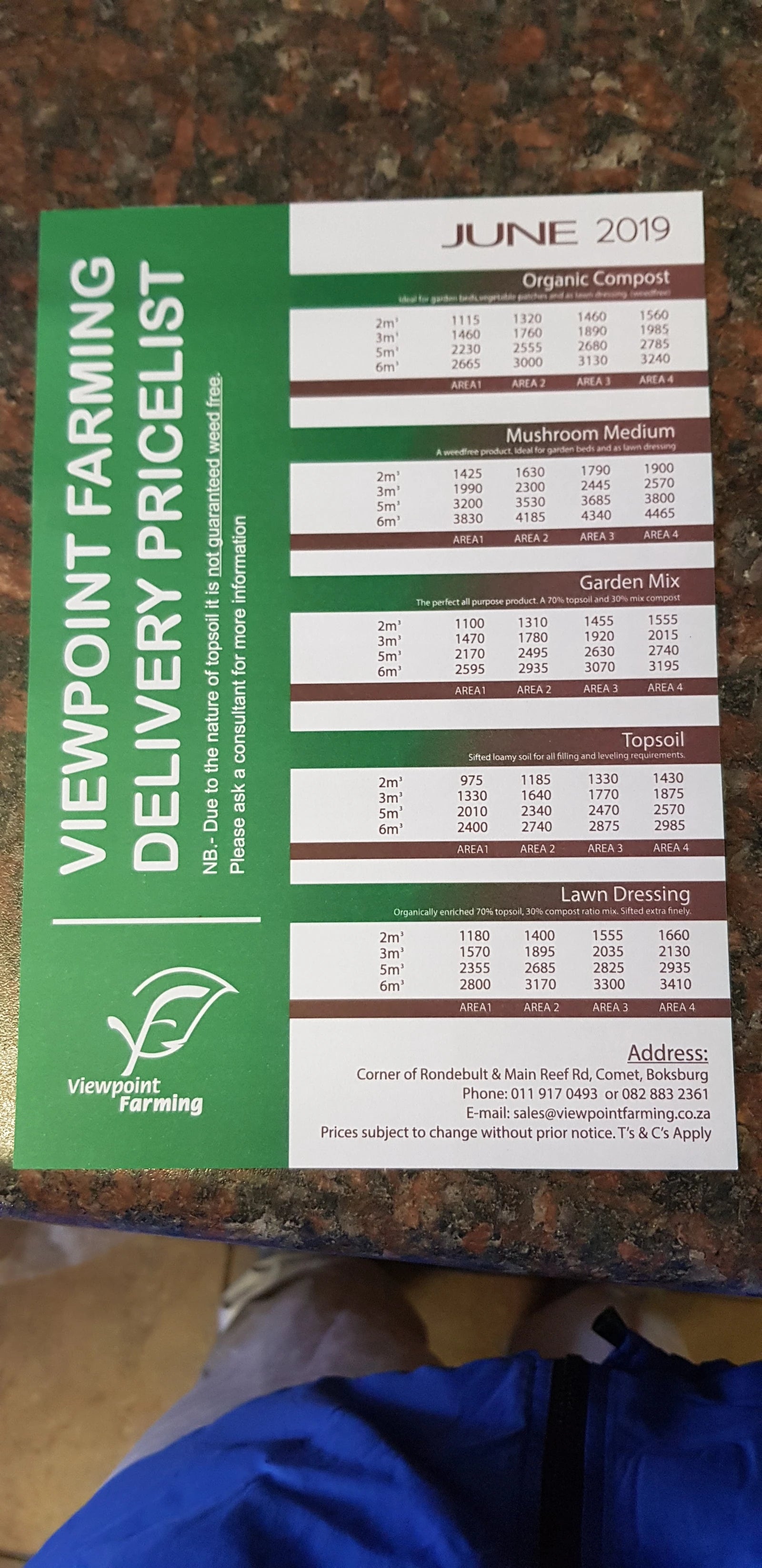 Viewpoint Farming, Boksburg South Africa