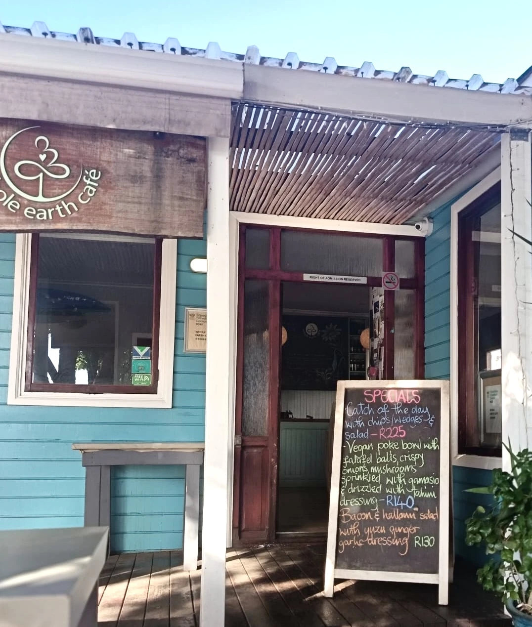 Whole Earth Cafe, Cape Town South Africa