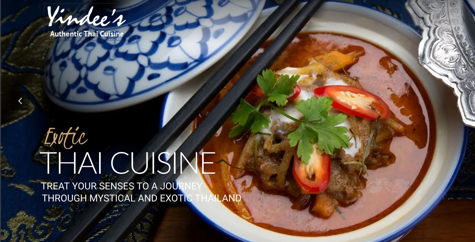 Yindee's best traditional Thai food in Kloof street dining district, Cape Town South Africa