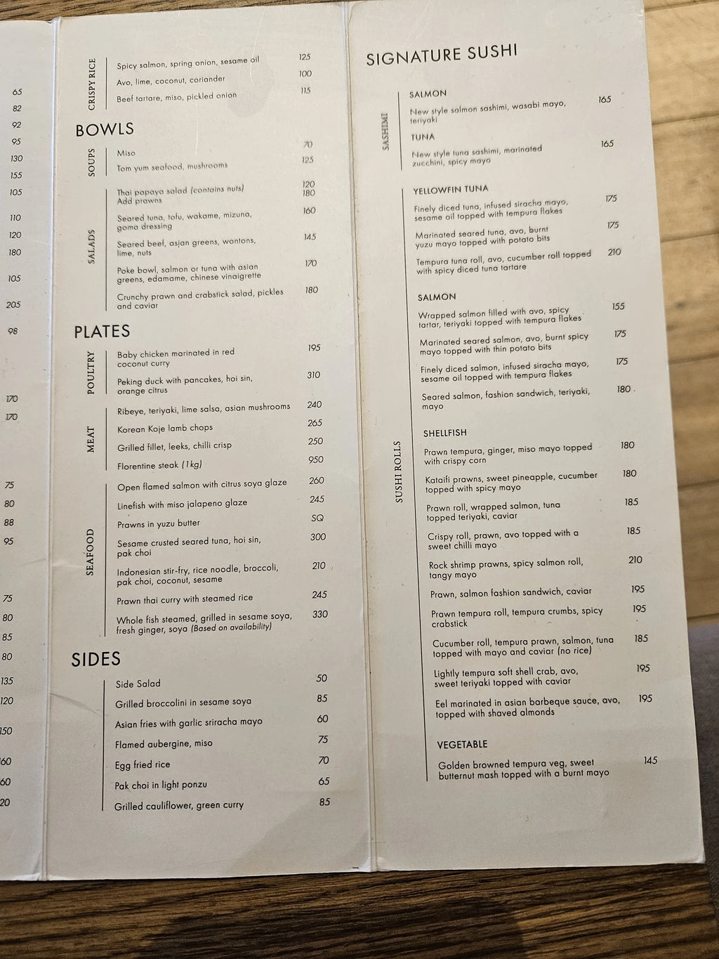 YU Restaurant, Cape Town South Africa