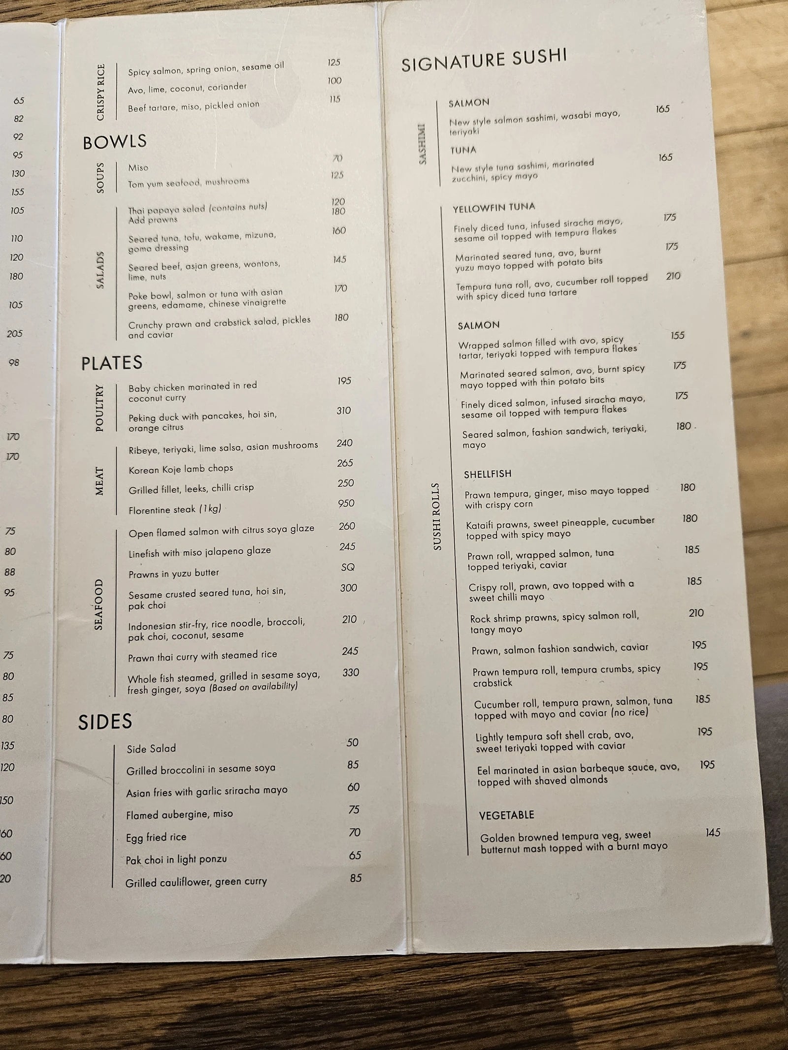 YU Restaurant, Cape Town South Africa